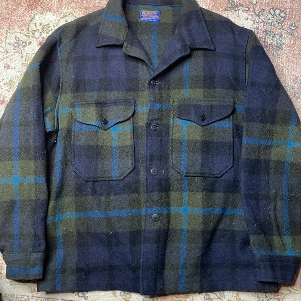 Pendleton 100% virgin wool, plaid jacket size L